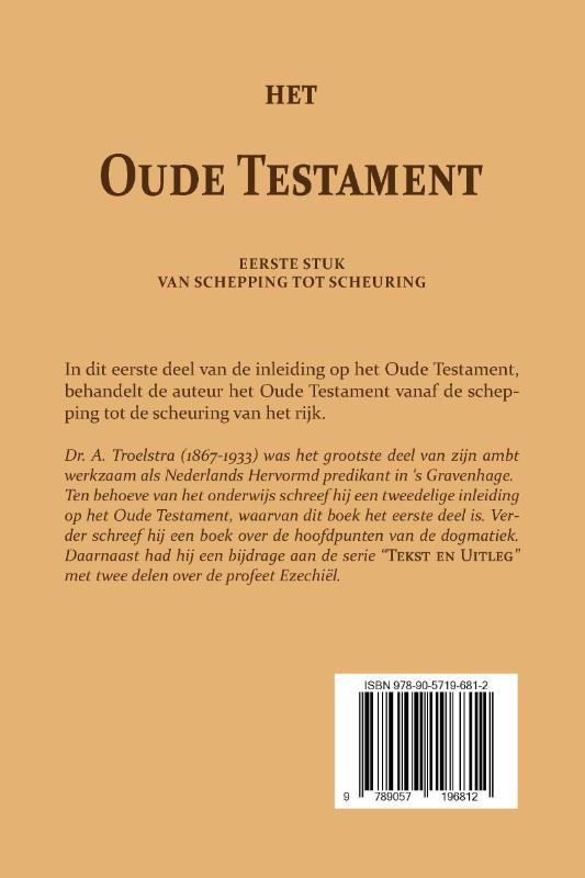 Achterkant van Het Oude Testament I