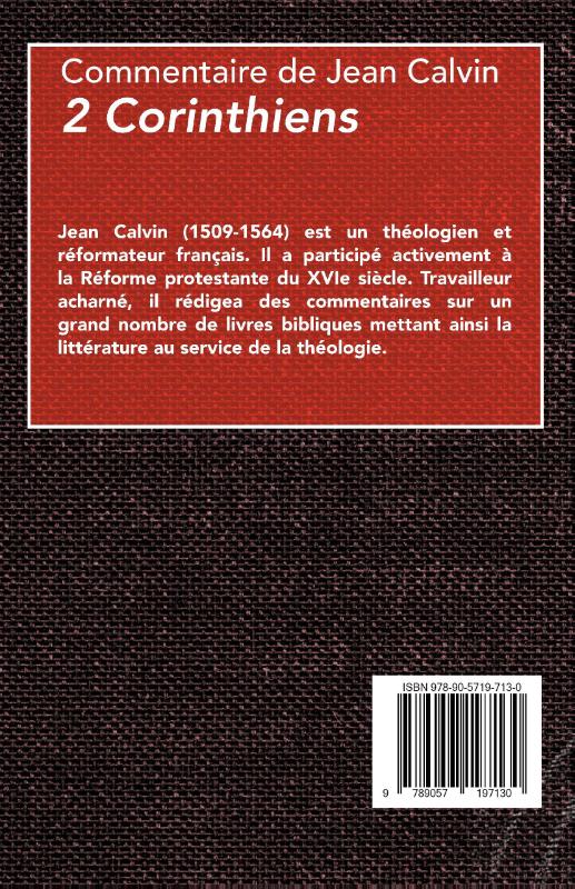 Achterkant van 2 Corinthiens