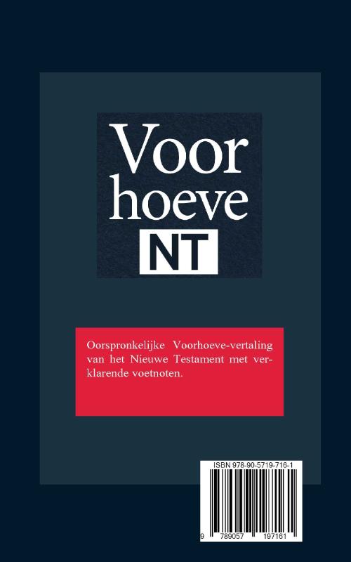 Achterkant van Het Nieuwe Testament