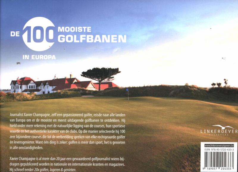 Achterkant van De 100 mooiste golfbanen in Europa