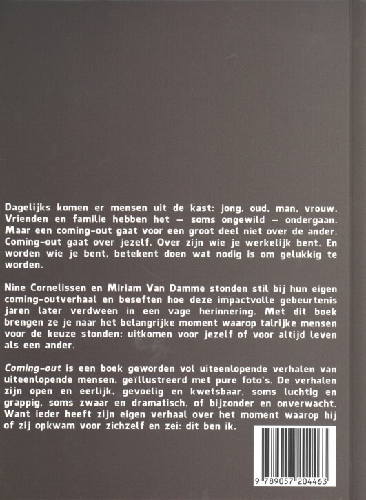 Achterkant van Comingout