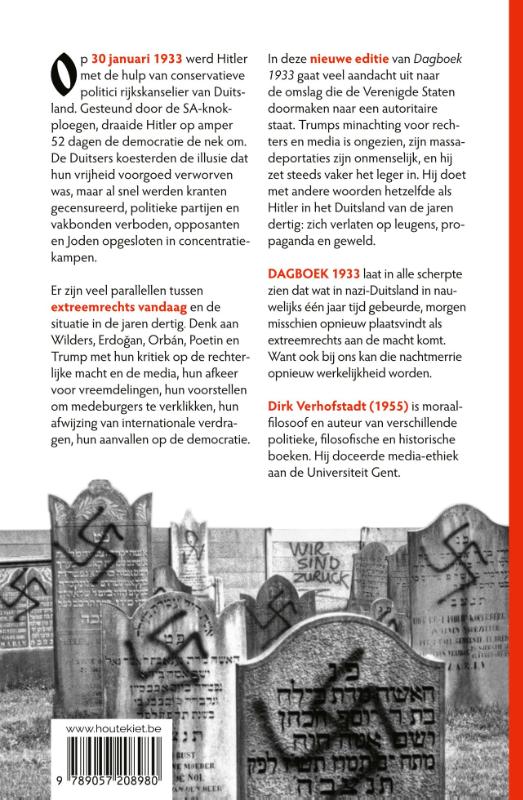 Achterkant van Dagboek 1933