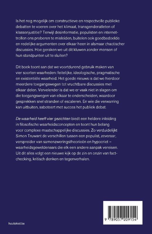 Achterkant van De waarheid heeft vier gezichten