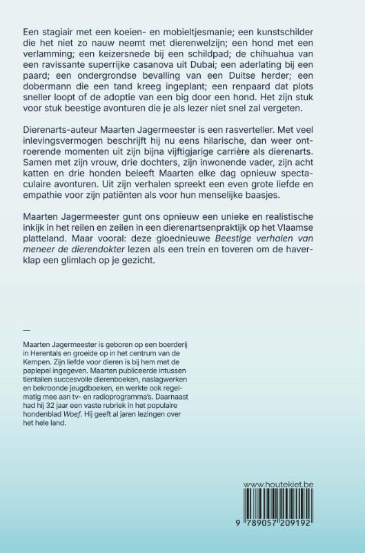 Achterkant van Beestige verhalen van meneer de dierendokter
