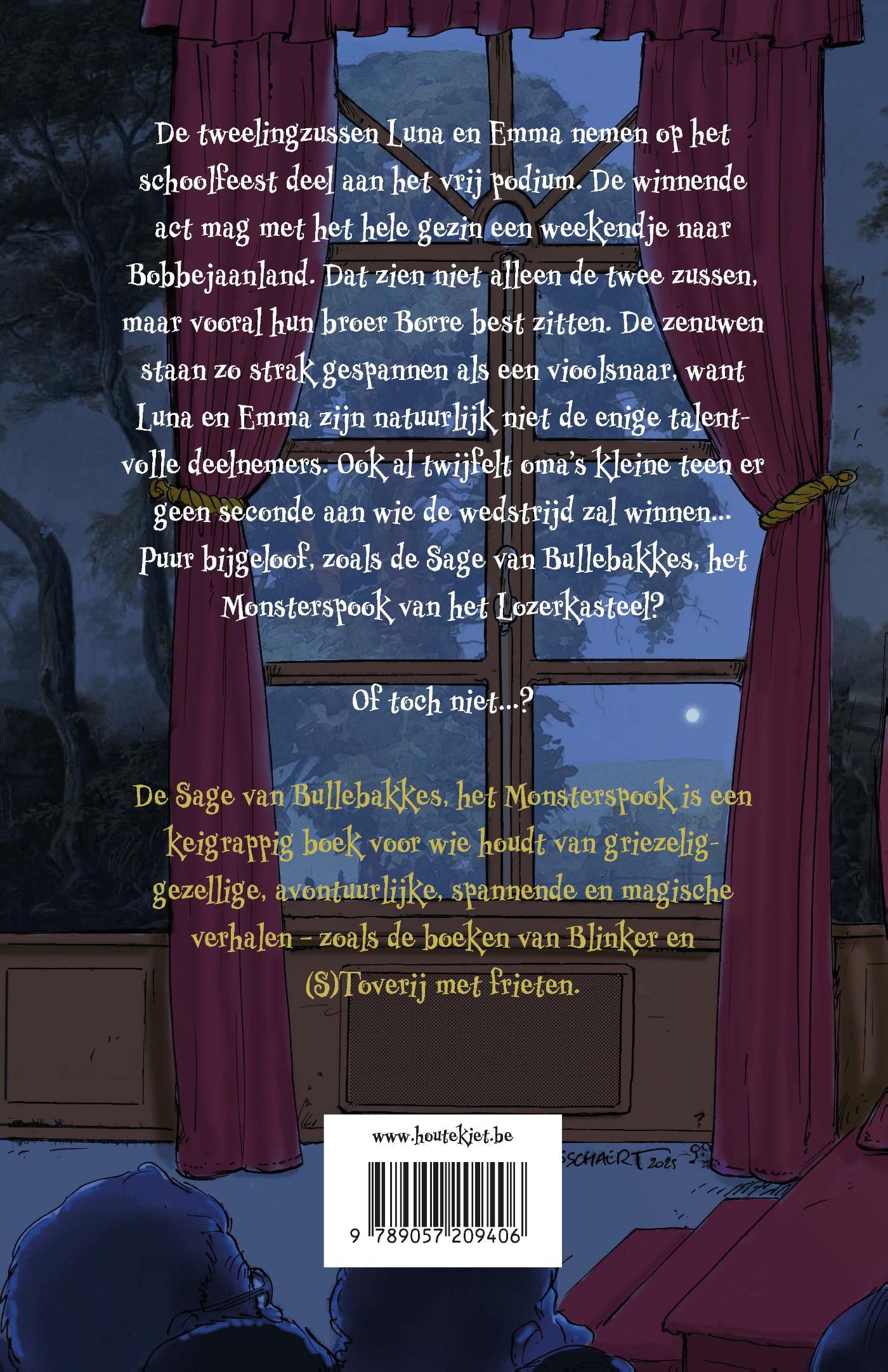 Achterkant van De Sage van Bullebakkes het monsterspook