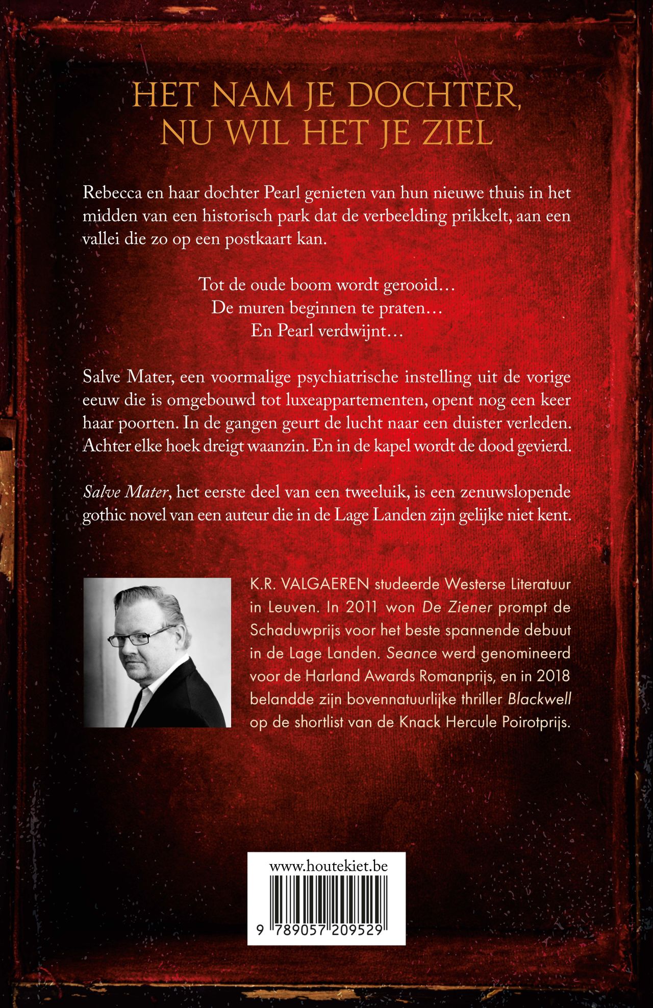 Achterkant van Salve Mater