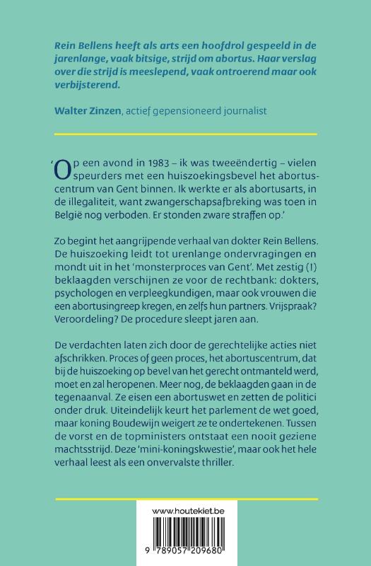 Achterkant van Mijn strijd voor abortus