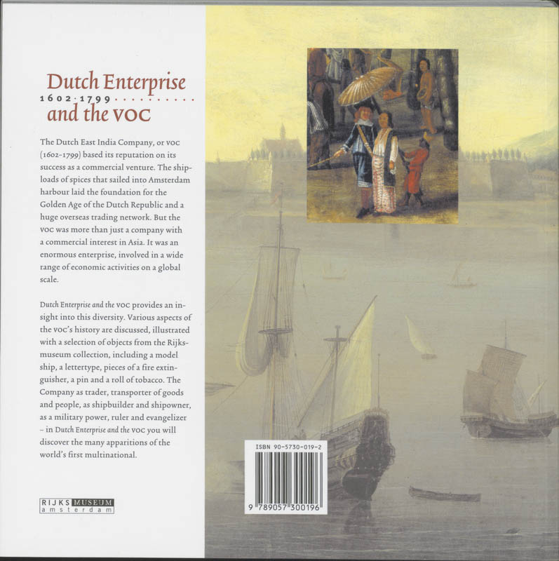 Achterkant van Dutch enterprise and the VOC