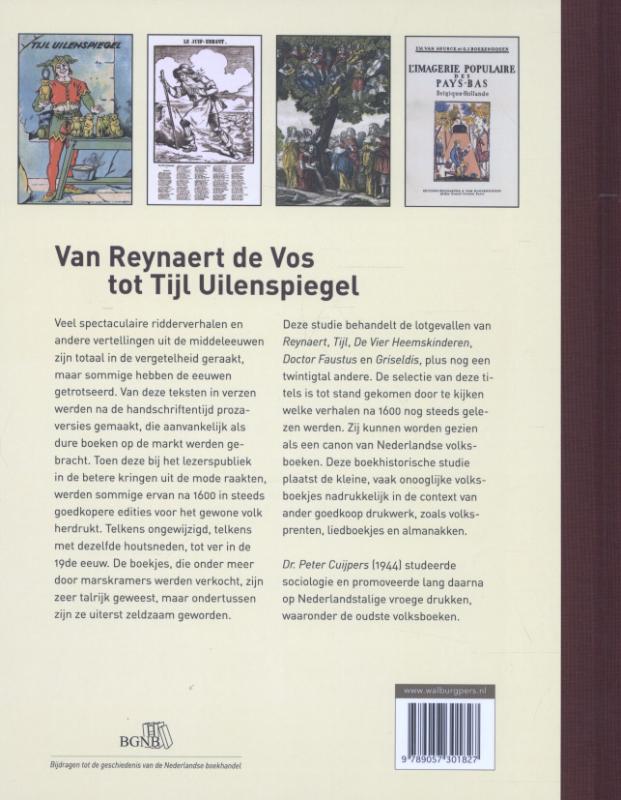 Achterkant van Van Reynaert de Vos tot Tijl Uilenspiegel