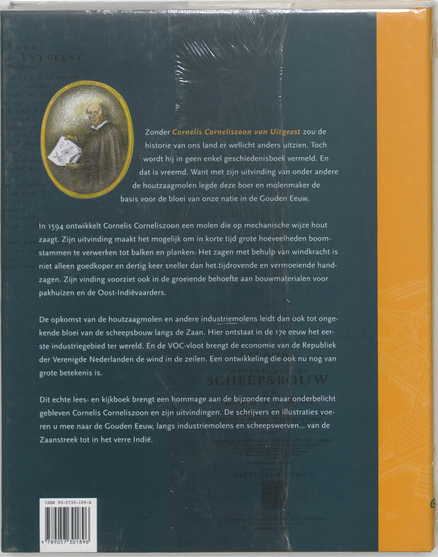 Achterkant van Cornelis Corneliszoon van Uitgeest