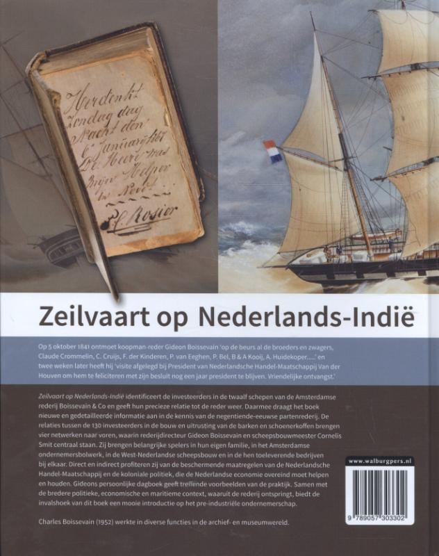 Achterkant van Zeilvaart op Nederlands-Indië