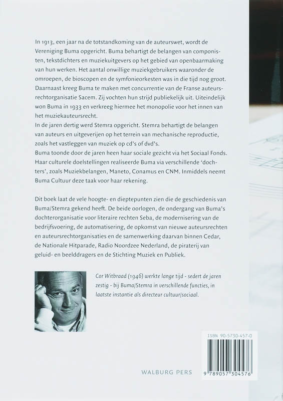 Achterkant van Buma/Stemra, sedert 1913
