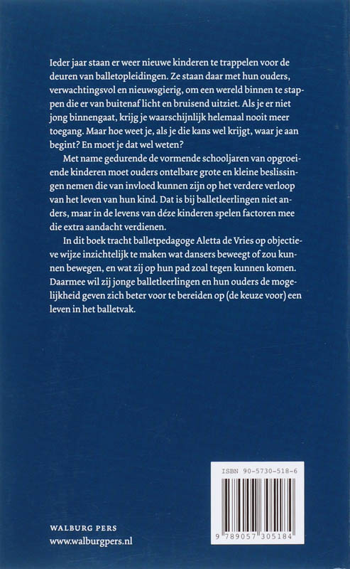 Achterkant van Dansers in de dop