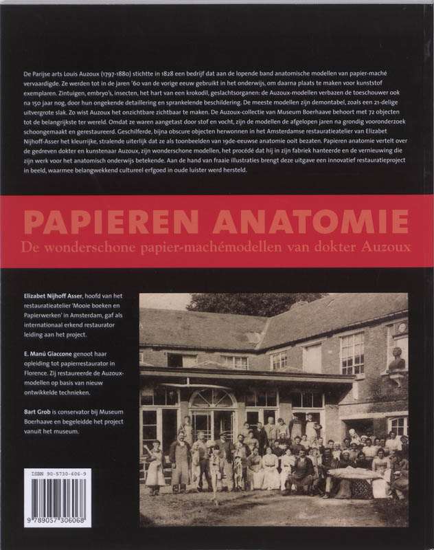 Achterkant van Papieren anatomie