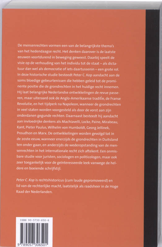 Achterkant van Mens en burger