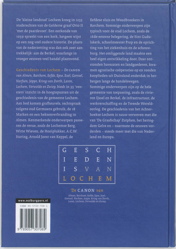 Achterkant van Geschiedenis van Lochem