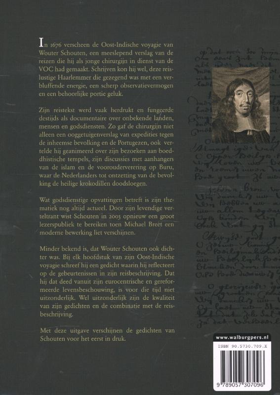 Achterkant van Wouter Schouten, dichter en VOC-chirurgijn