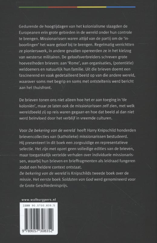 Achterkant van De bekering van de wereld