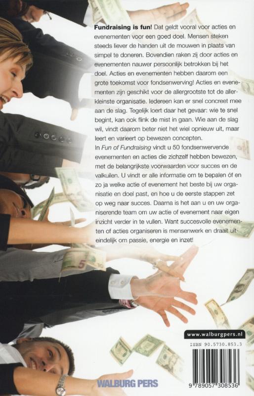 Achterkant van Fun of fundraising