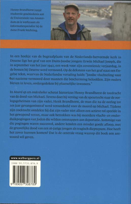 Achterkant van Moord op een onderduiker