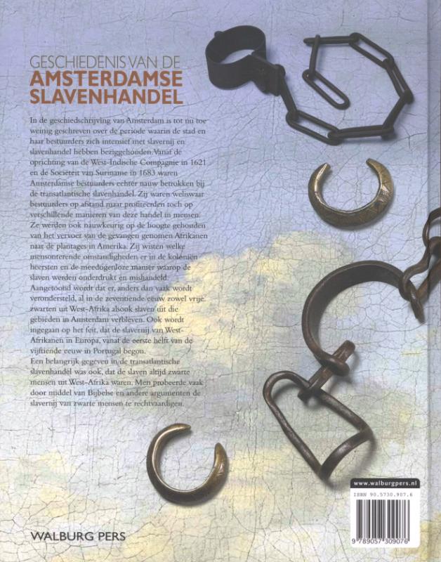 Achterkant van Geschiedenis van de Amsterdamse slavenhandel