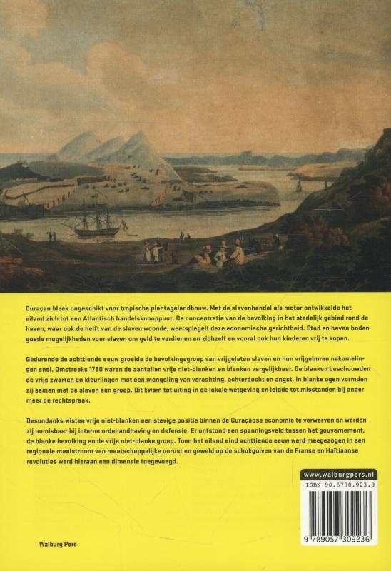 Achterkant van Slavernij en vrijheid op Curaçao