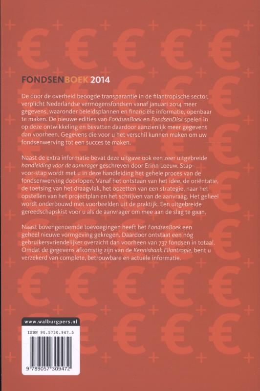Achterkant van FondsenBoek 2014