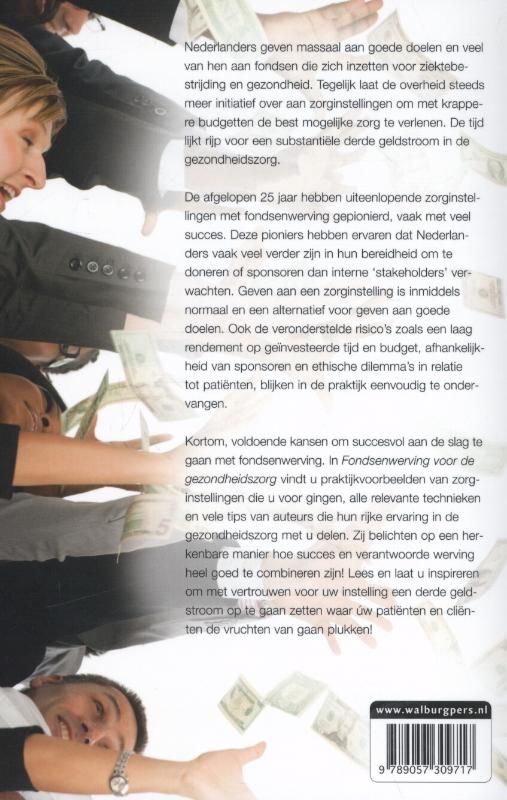 Achterkant van Fondsenwerving voor de gezondheidszorg
