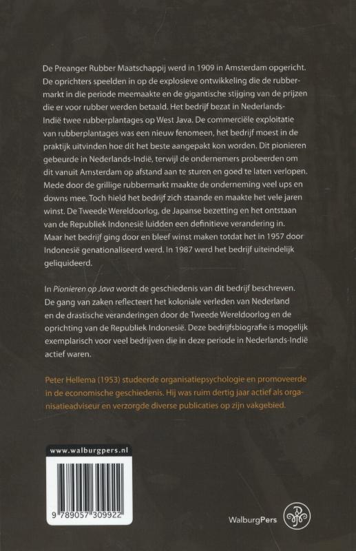 Achterkant van Pionieren op Java
