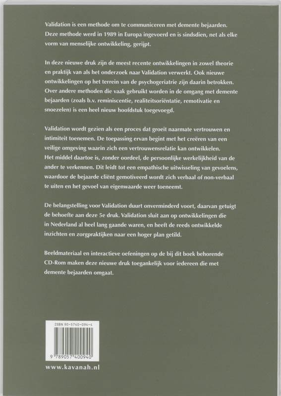 Achterkant van Validation