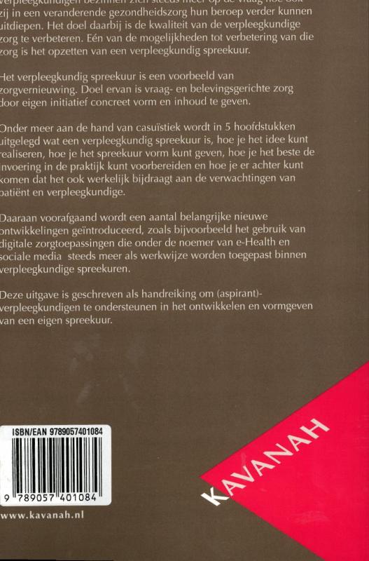 Achterkant van Het verpleegkundig spreekuur
