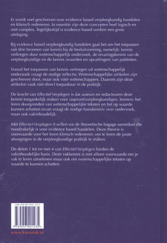 Achterkant van Effectief verplegen