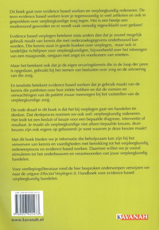 Achterkant van Verpleegkundig redeneren