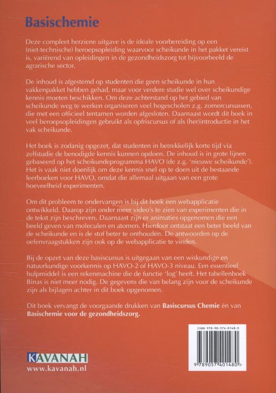 Achterkant van Basischemie