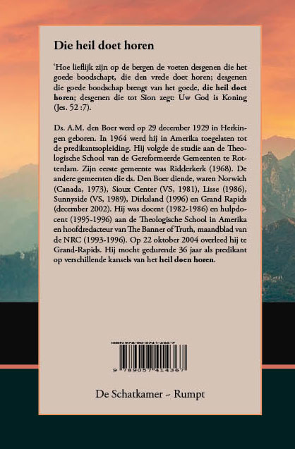 Achterkant van Die heil doet horen
