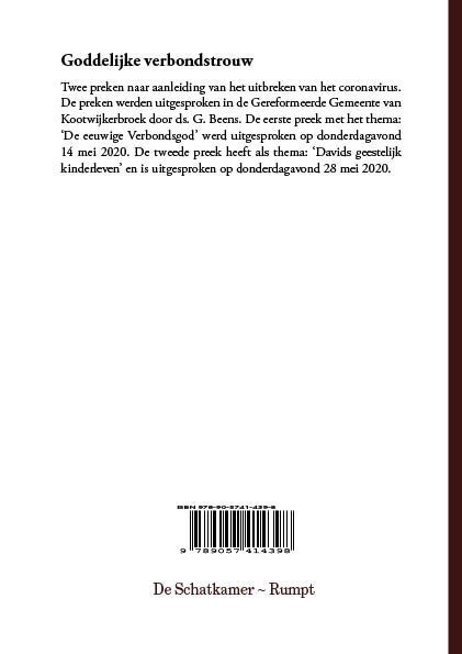 Achterkant van Goddelijke verbondstrouw