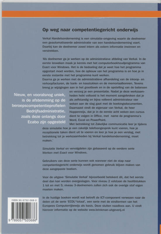 Achterkant van Simulatie Verkal