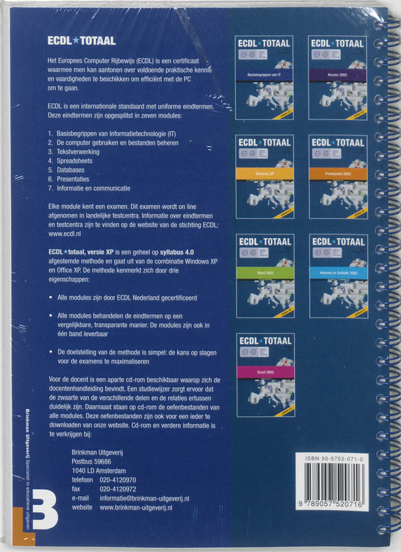 Achterkant van Access 2002