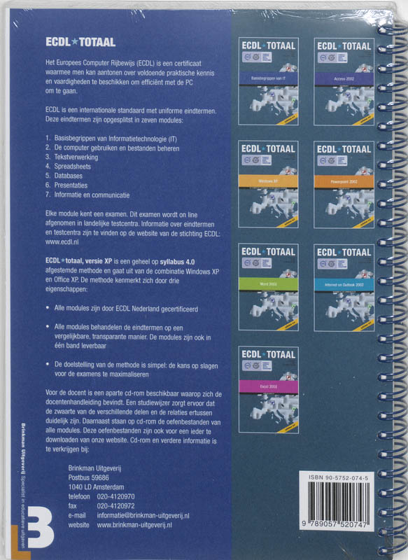Achterkant van Word 2002