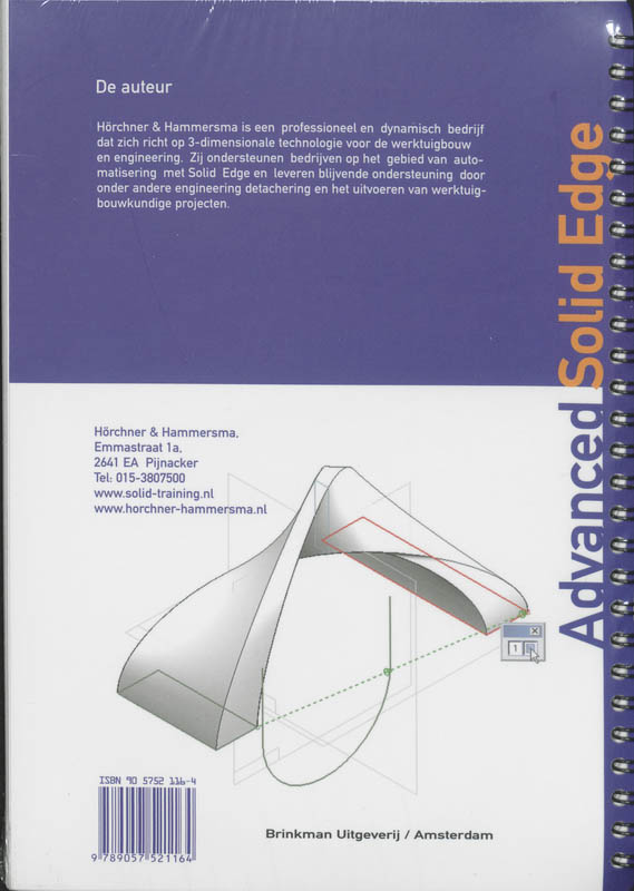 Achterkant van Advanced Training Solid Edge
