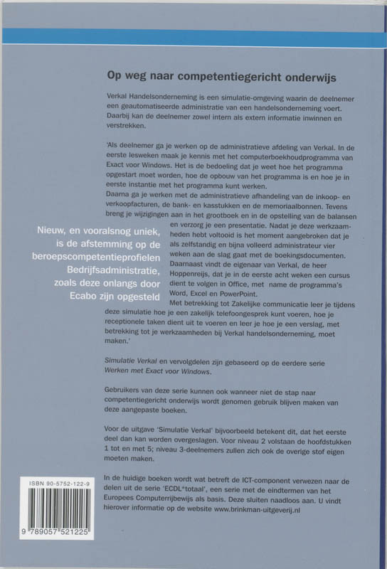 Achterkant van Simulatie Handige Harry