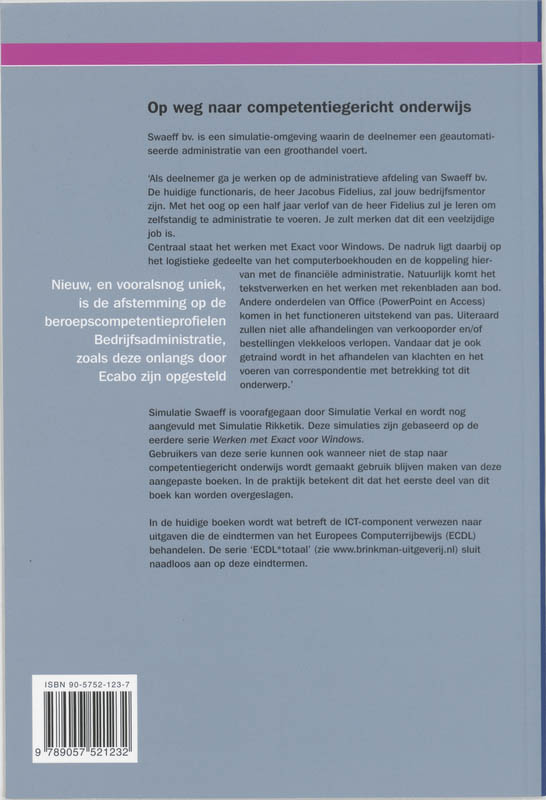 Achterkant van Simulatie Easy Care