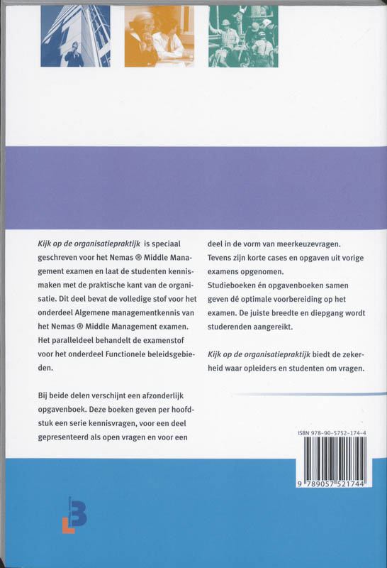 Achterkant van Opgavenboek