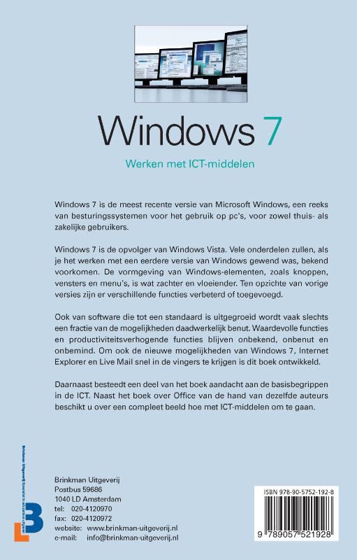 Achterkant van Windows 7