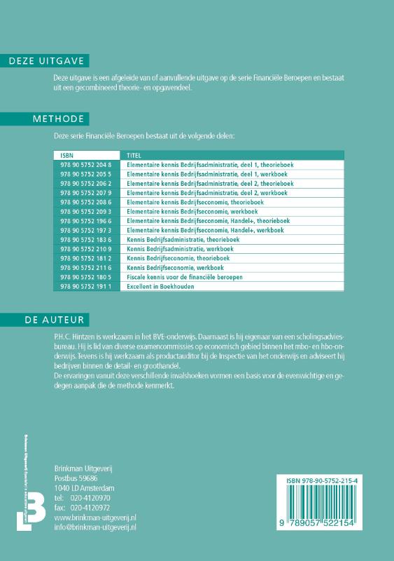 Achterkant van Reader Rekenvaardigheid