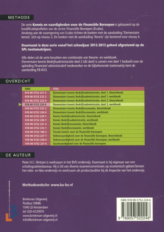 Achterkant van Werkboek