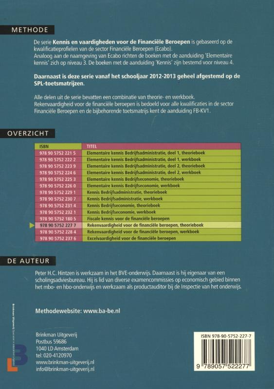 Achterkant van Theorieboek