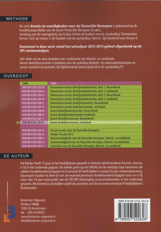 Achterkant van Werkboek
