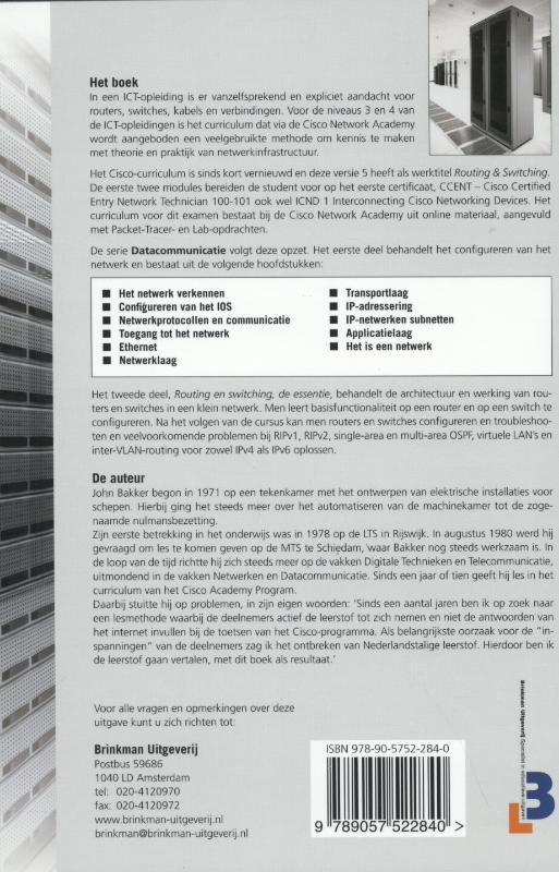 Achterkant van Deel 1 inleiding netwerken