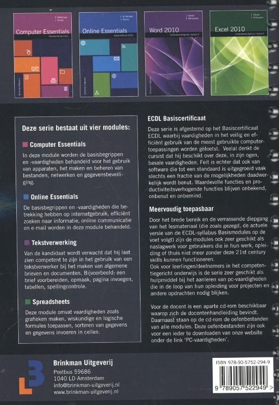 Achterkant van Online essentials